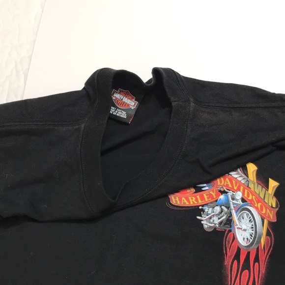 Men’s large Harley Davidson T-shirt black redwood Harley Eureka California - Picture 8 of 8